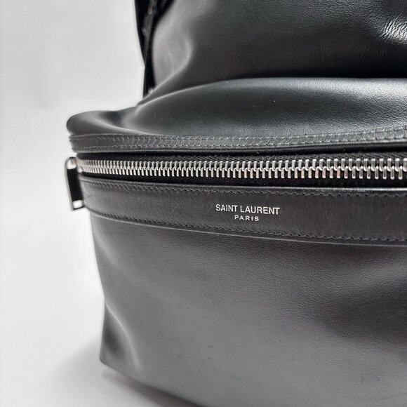Saint Laurent City Backpack Black Leather - Picture 4 of 12